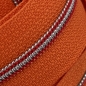 Preview: Feiner Reißverschluss Orange Silber Rot